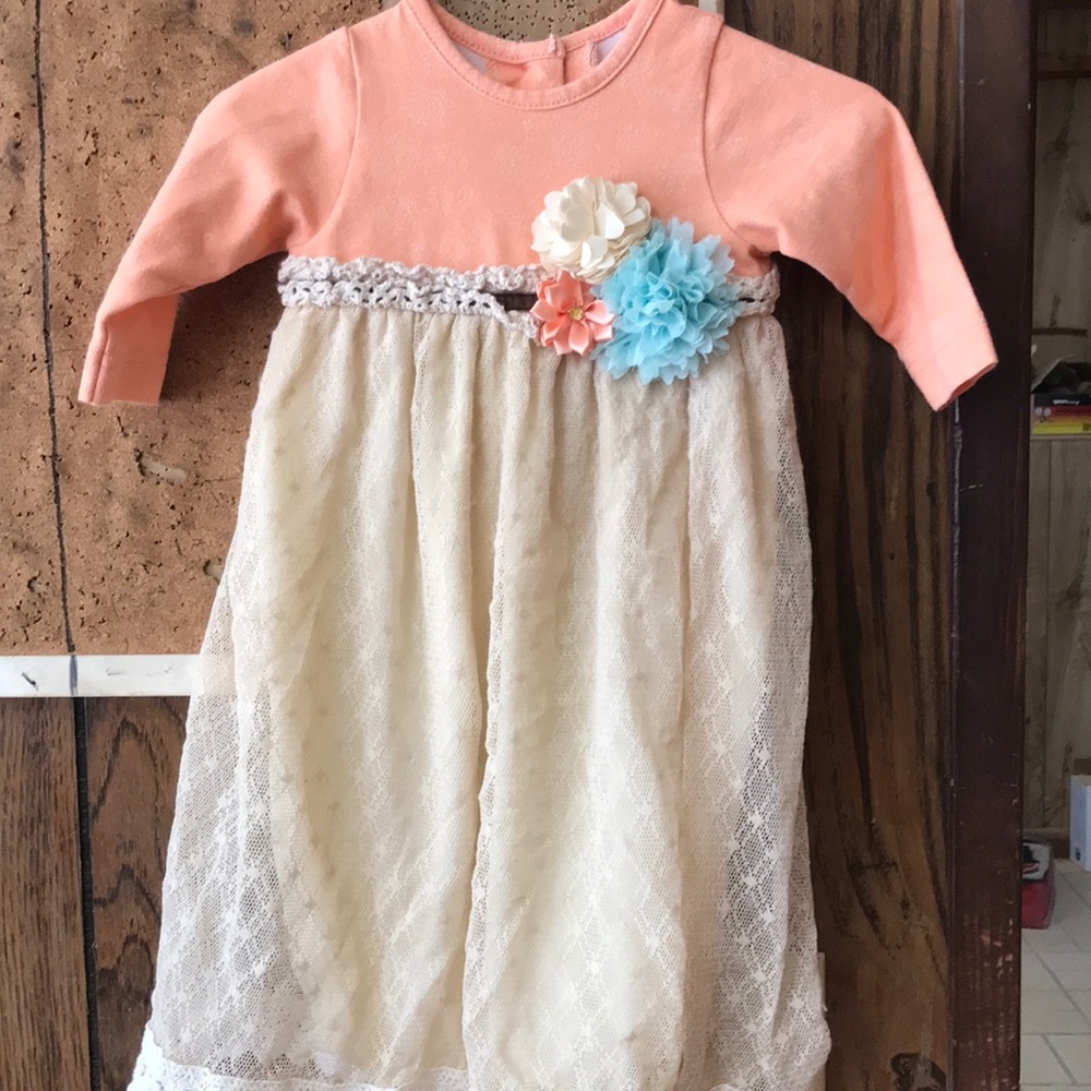 Peaches and Cream infant dress